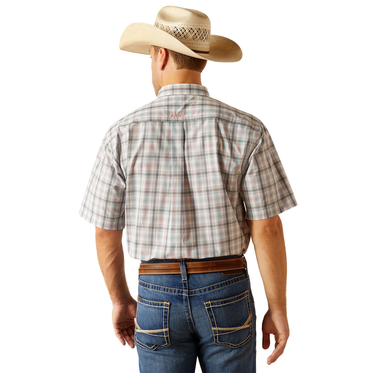 ARIAT PRO SERIES JAMIE CLASSIC FIT GREY SHORT SLEEVE SHIRT