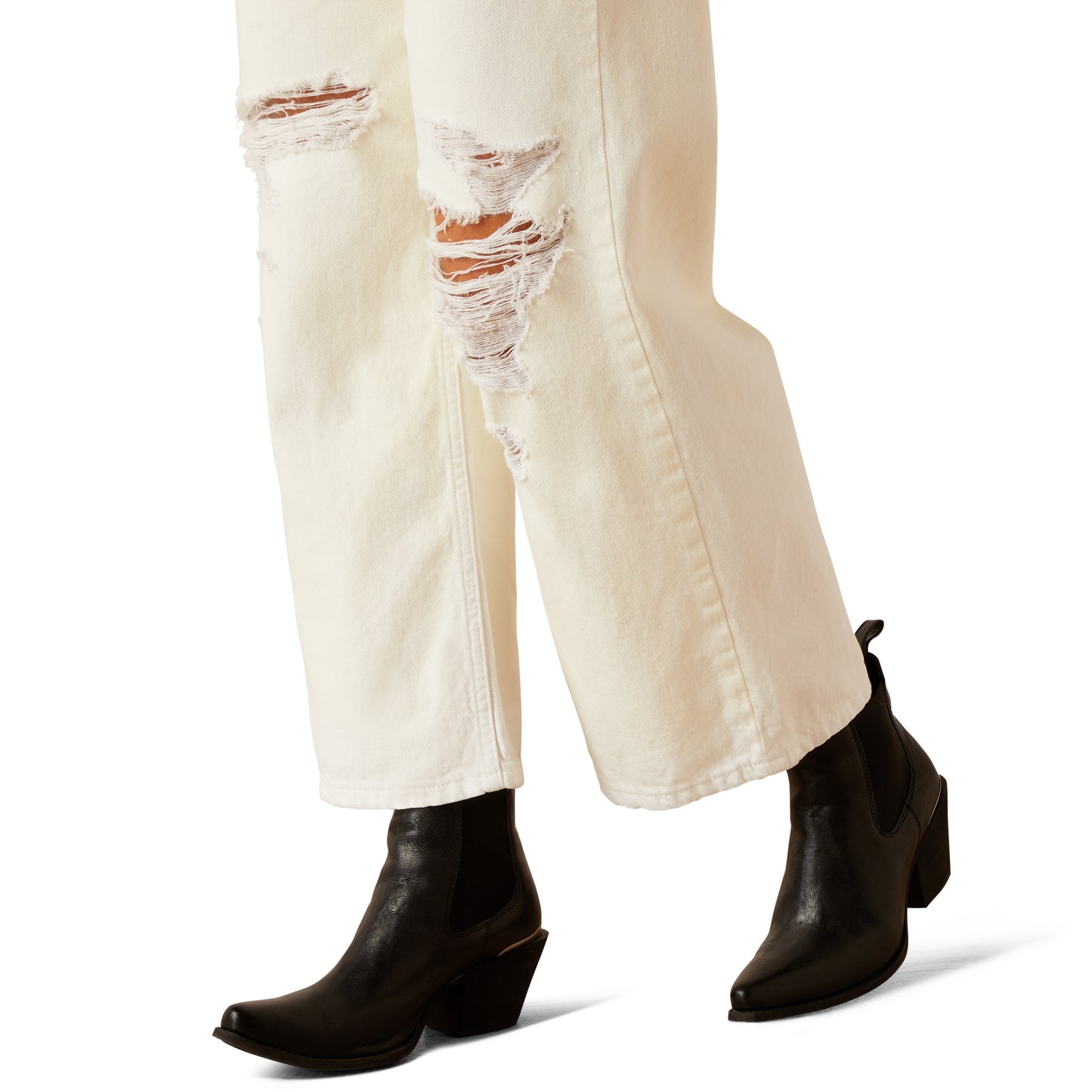 Ariat Ladies Ultra High Rise Tomboy Wide Crop Leg Jeans