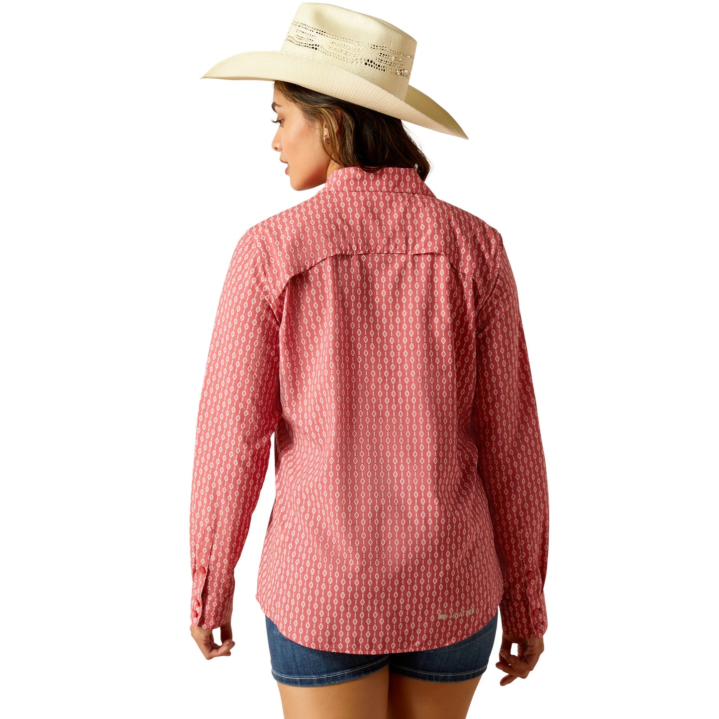 ARIAT VENTTEK LYLA GEO STRIPED LONG SLEEVE SHIRT