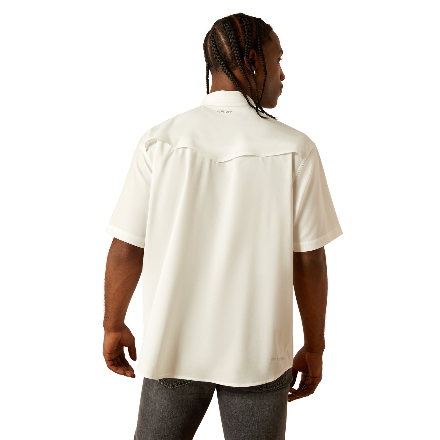 ARIAT VENTTEK WHITE SHORT SLEEVE SHIRT