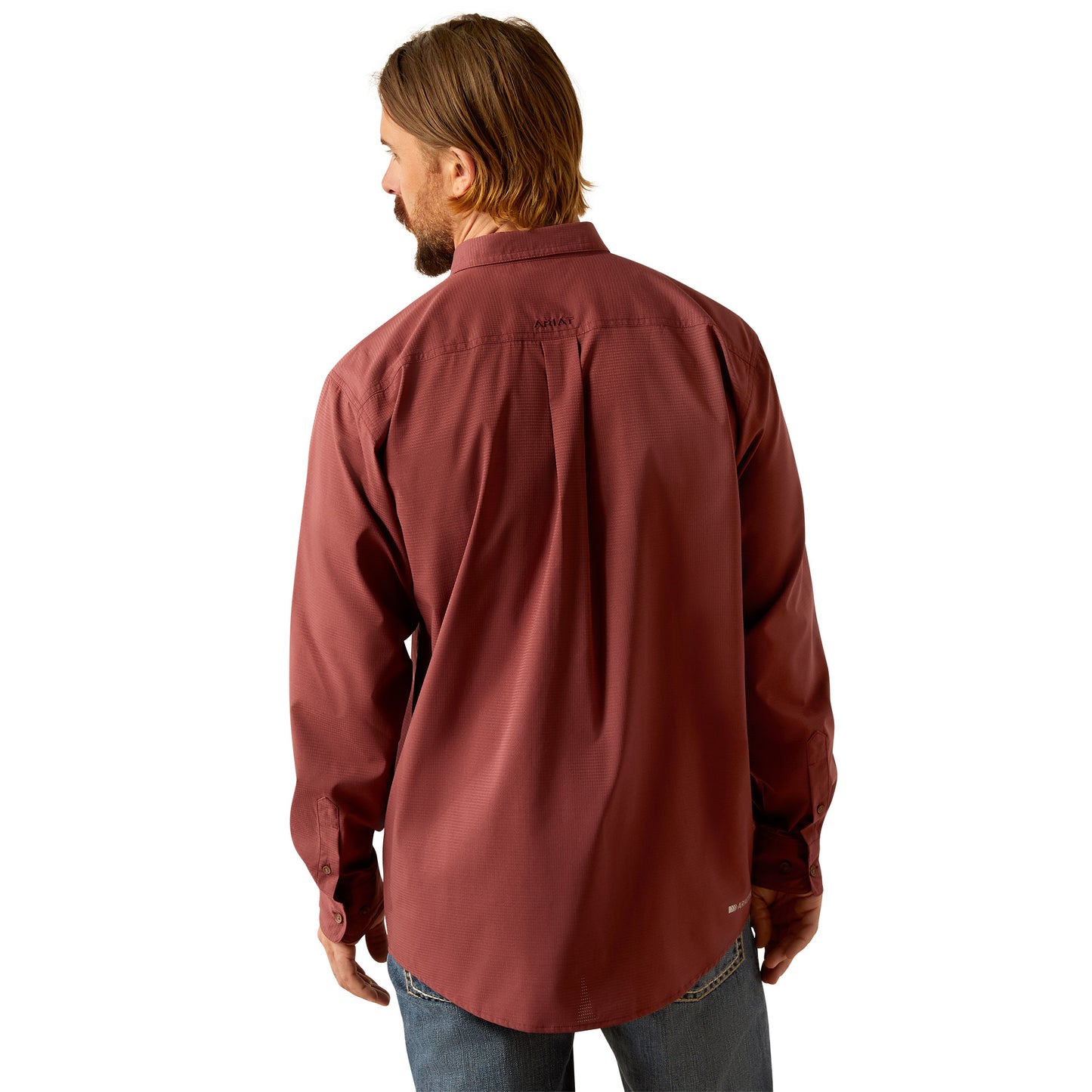 ARIAT 360 AIRFLOW RED MAHOGANY LONG SLEEVE SHIRT