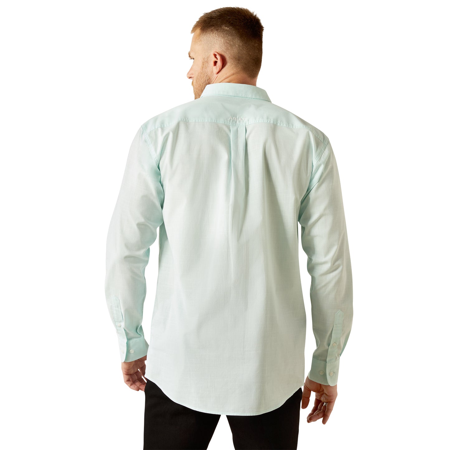 Ariat Slub Solid Mint Long Sleeve Shirt