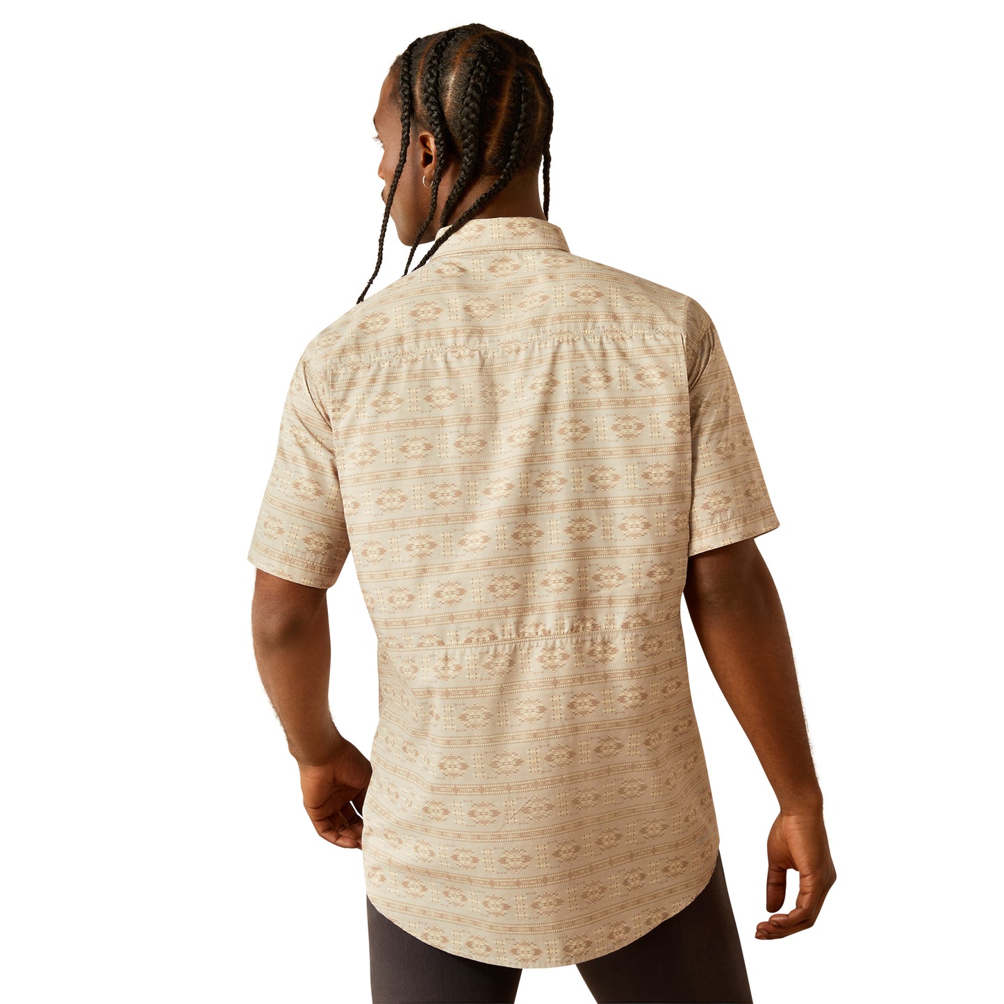 ARIAT VENTTEK TAUPE GREY OUTBOUND SHORT SLEEVE SHIRT