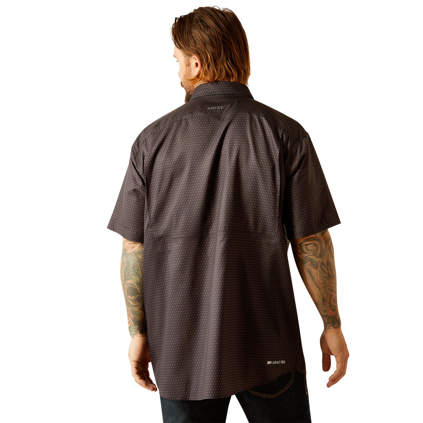 ARIAT VENTTEK BLACK SHORT SLEEVE SHIRT