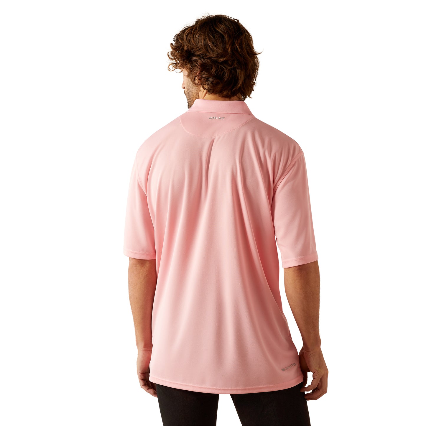 ARIAT TEK PINK POLO SHORT SLEEVE SHIRT