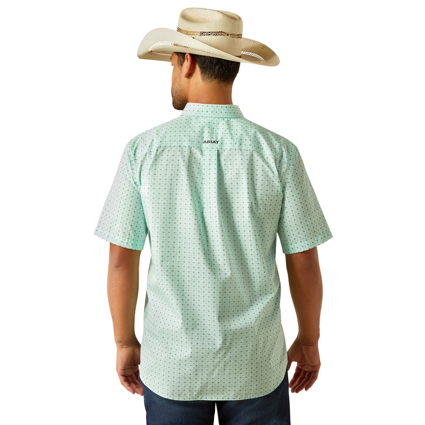 Ariat Wrinkle Free Ellis Aqua Classic Fit Shirt