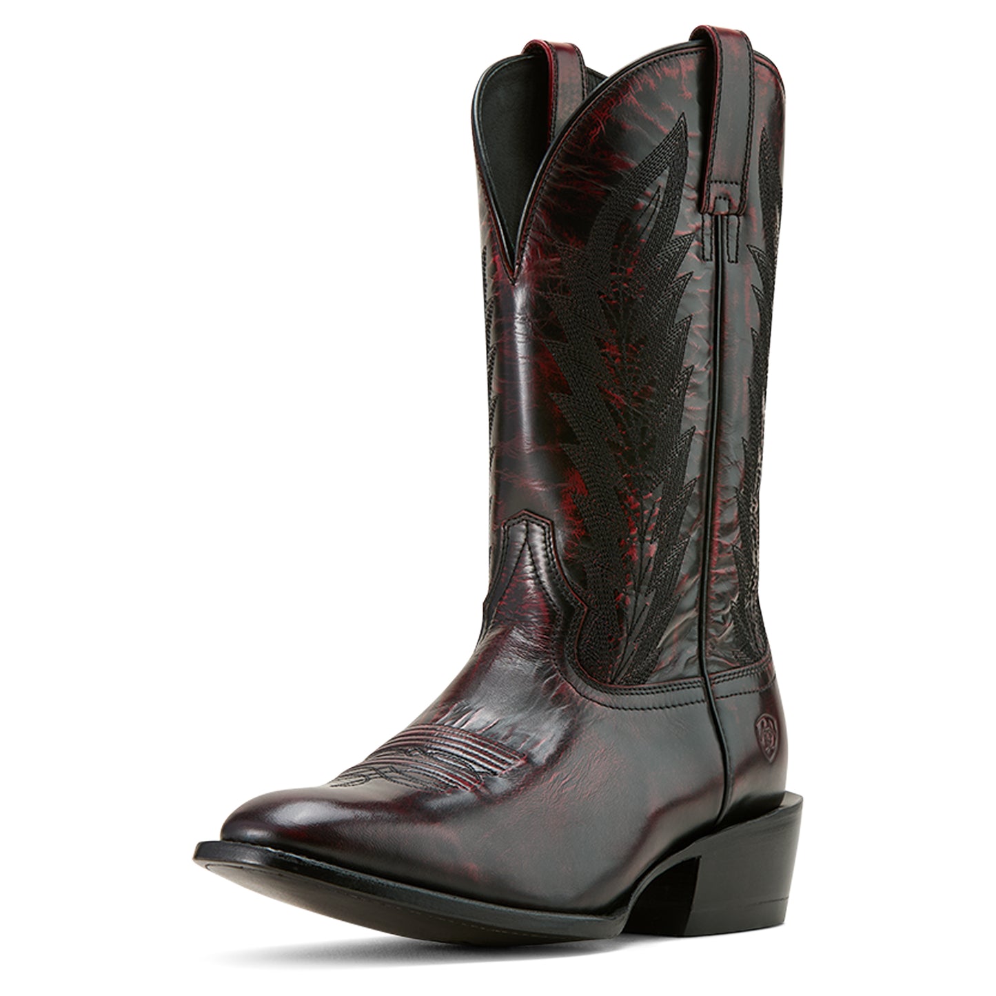 ARIAT WILLIE BLACK CHERRY WESTERN BOOT