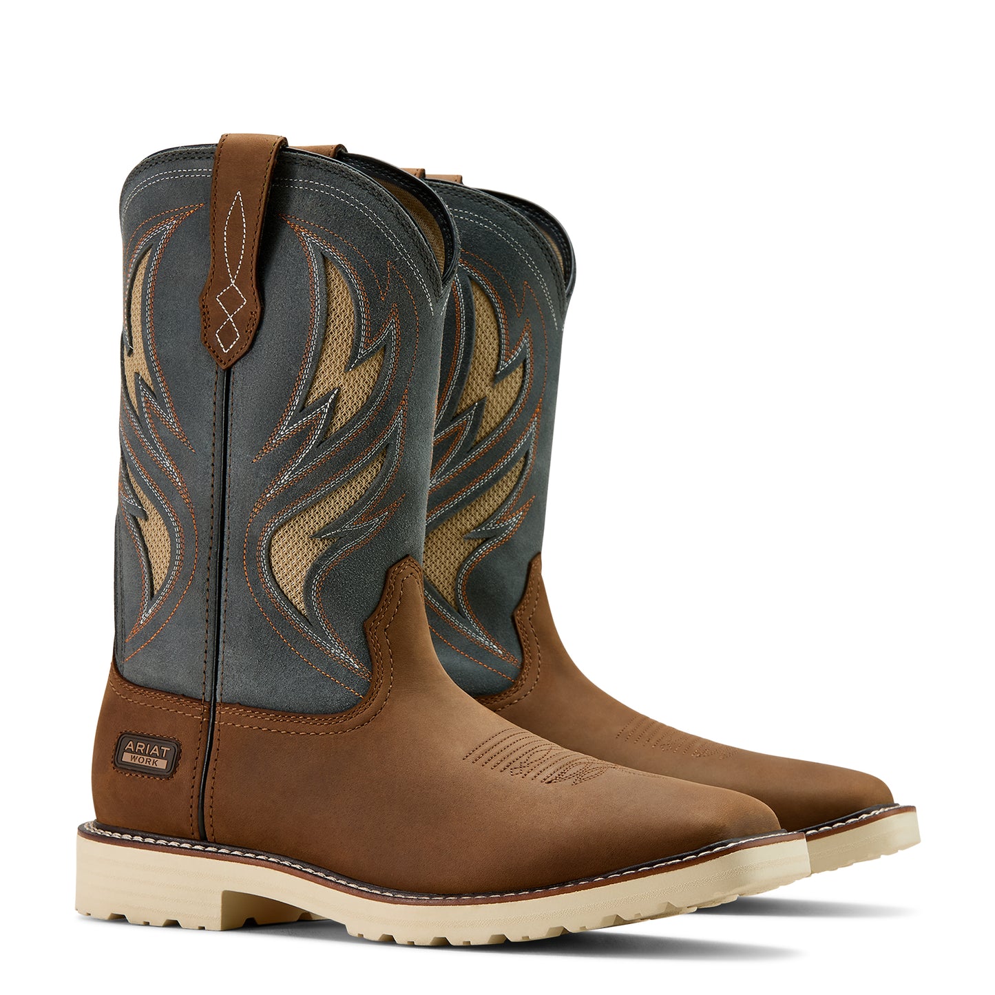 Ariat Activator VentTEK Alamo Brown Wide Square Toe Work Boot