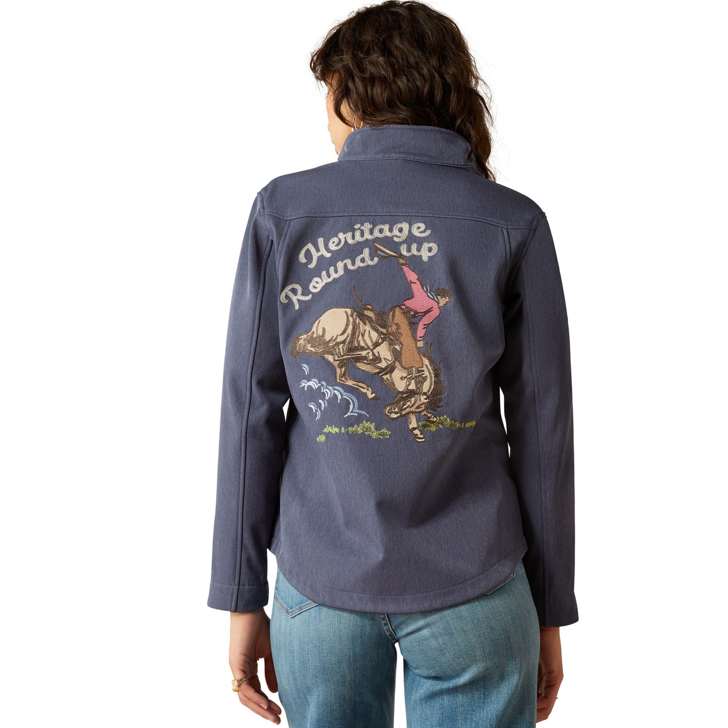 ARIAT NEW TEAM RIVERSIDE CHAMBRAY HERITAGE SOFTSHELL JACKET