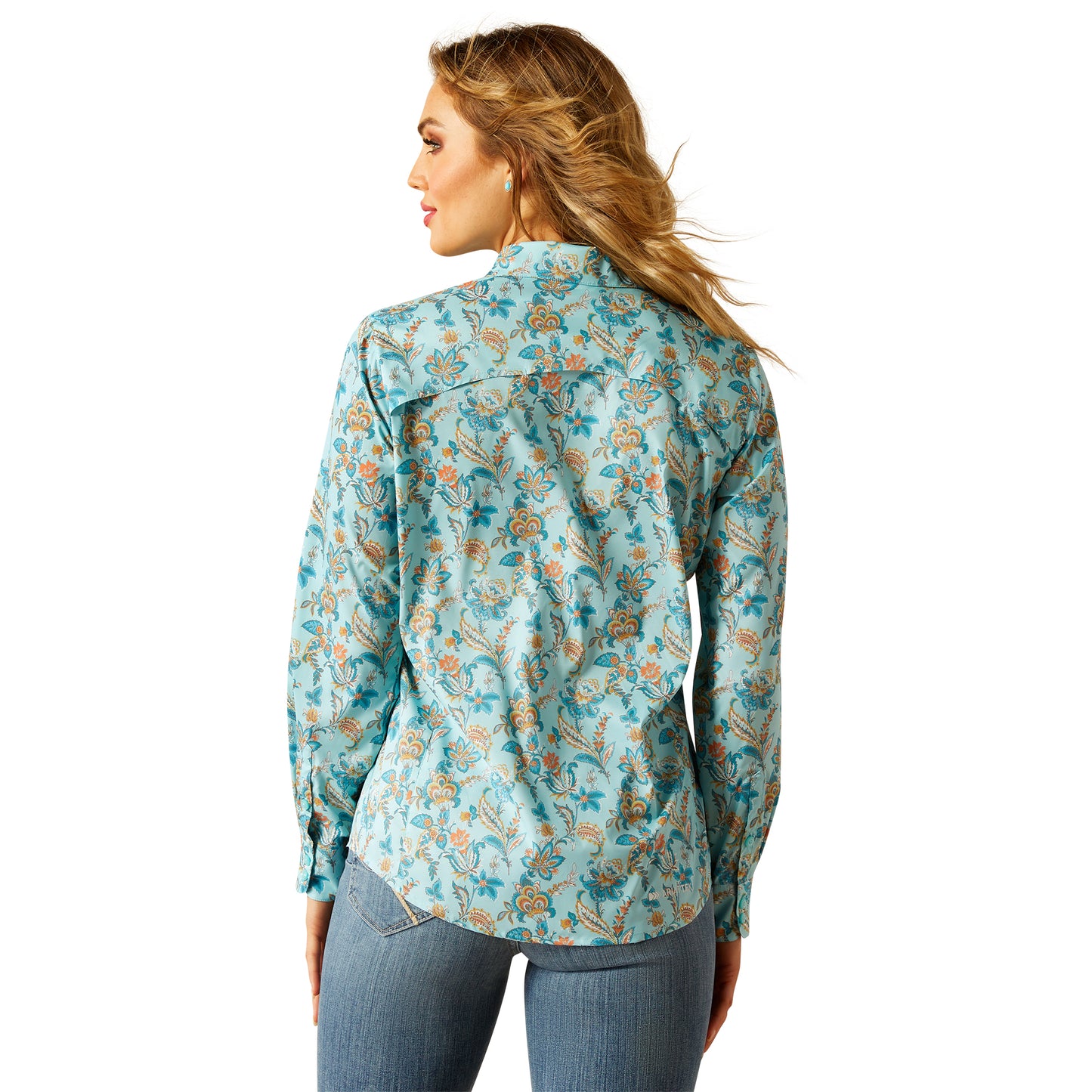 Ariat VentTek Blue Paisley Floral Shirt