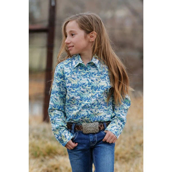 CRUEL GIRL WILD HORSES LONG SLEEVE SHIRT