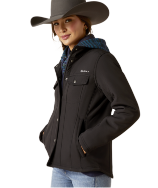Ariat Ladies Black Berber Back Softshell Jacket
