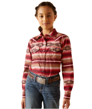 Ariat Girls Blushing Serape Long Sleeve Shirt