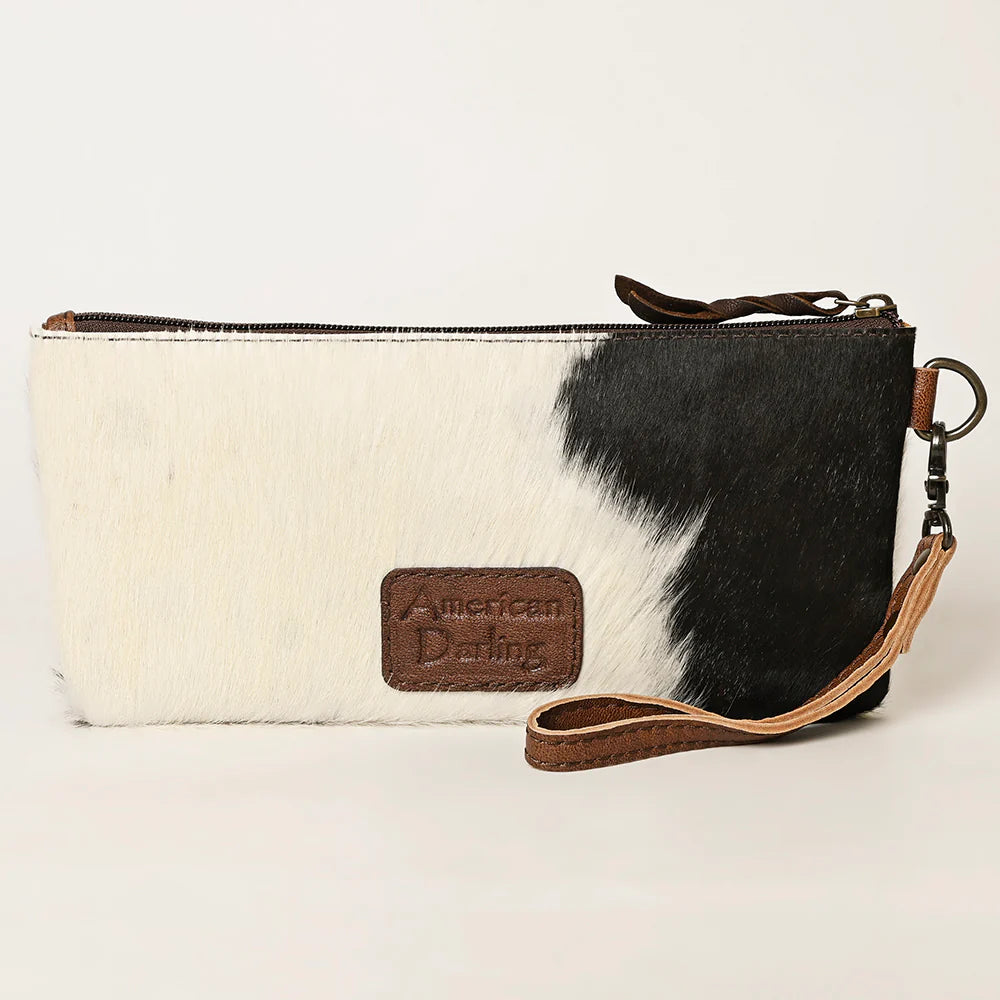 Jolene Cowhide Tooled Leather Wristlet