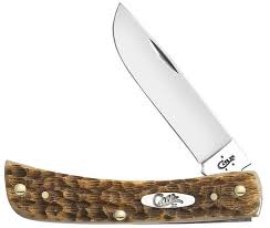 Case Amber Bone Peach Seed Jig Sod Buster Jr