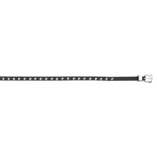 Mustang Ridge Black Crazy Horse Pyramid Stud Hatband