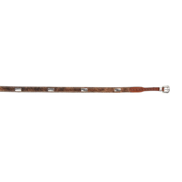 Mustang Ridge Roan Hair Cowhide Hatband