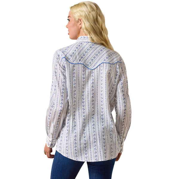 Ariat Grace Blossom Stripe Western Snap Shirt