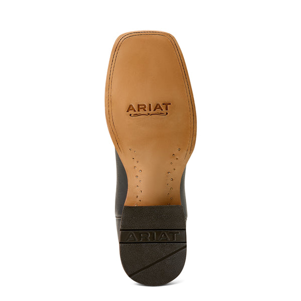 Ariat County Roads Nightshade Black Wide Square Toe Cowboy Boot
