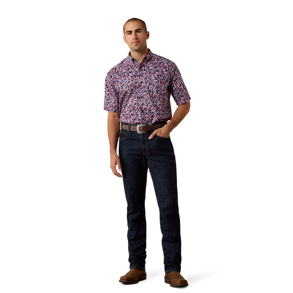 Ariat Bennie Evening Blue Paisley Classic Fit Shirt