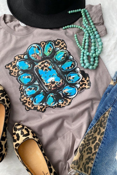 Leo Concho Pebble Brown T-Shirt