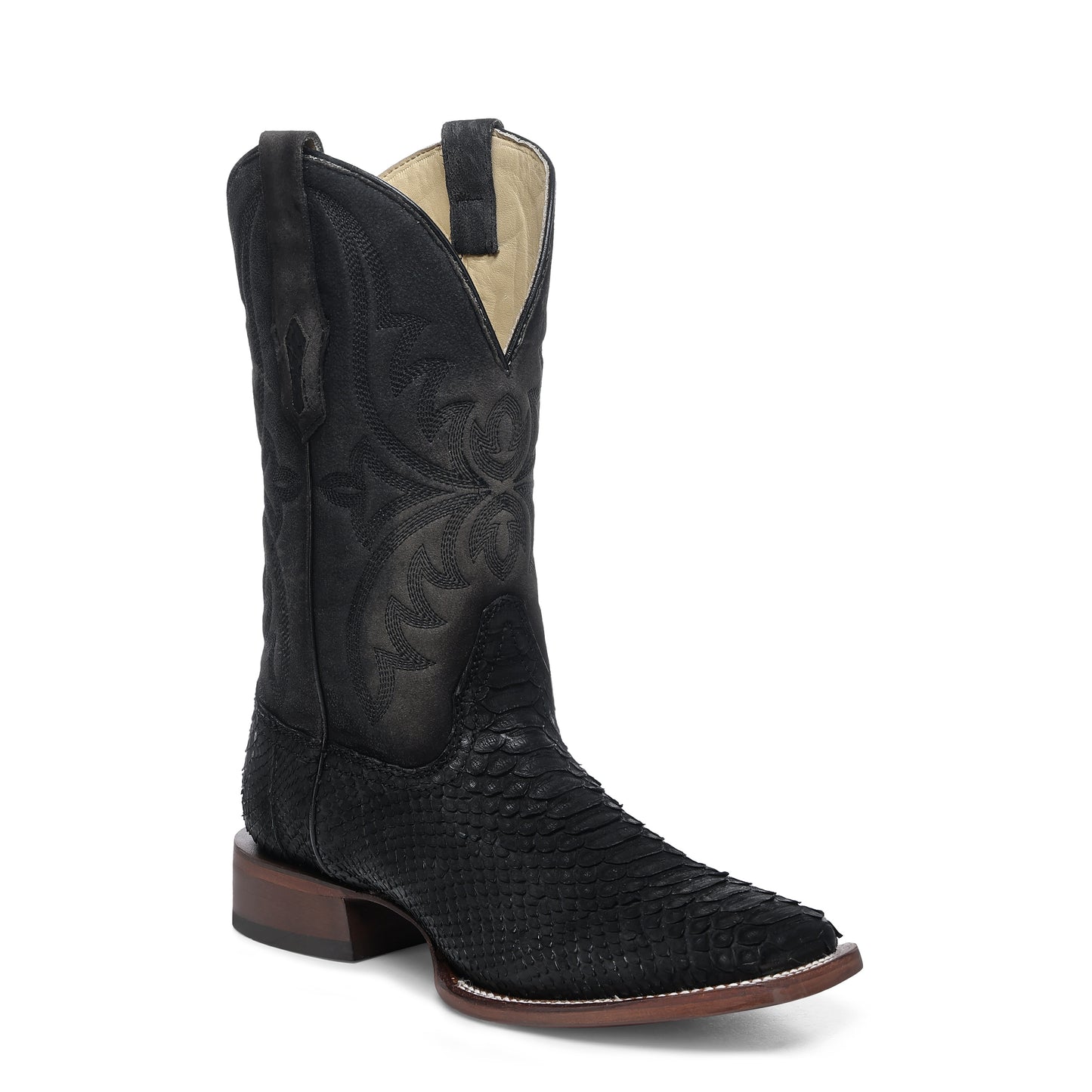 Corral Men's Black Python Square Toe Boot