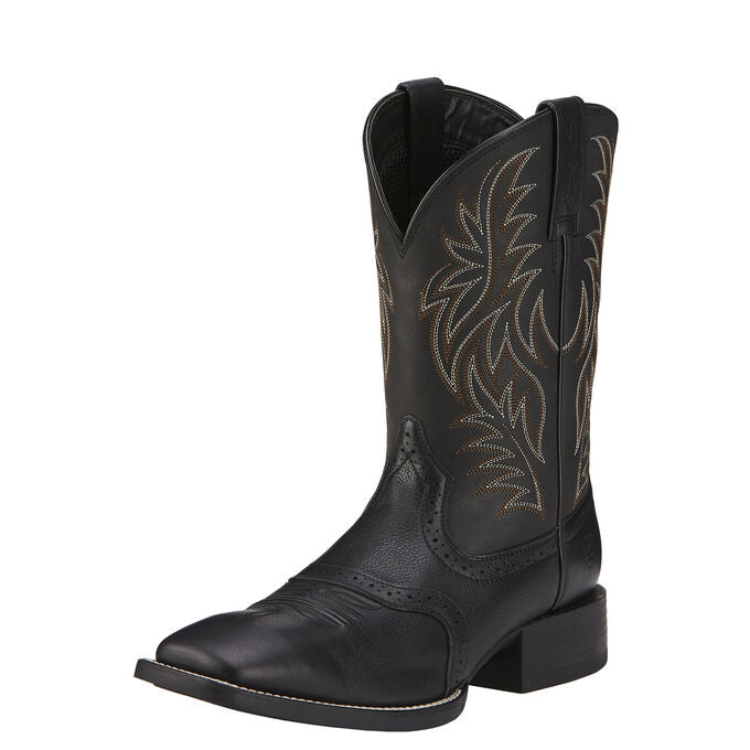 Ariat Men's Black Deertan Sport Square Toe Boot