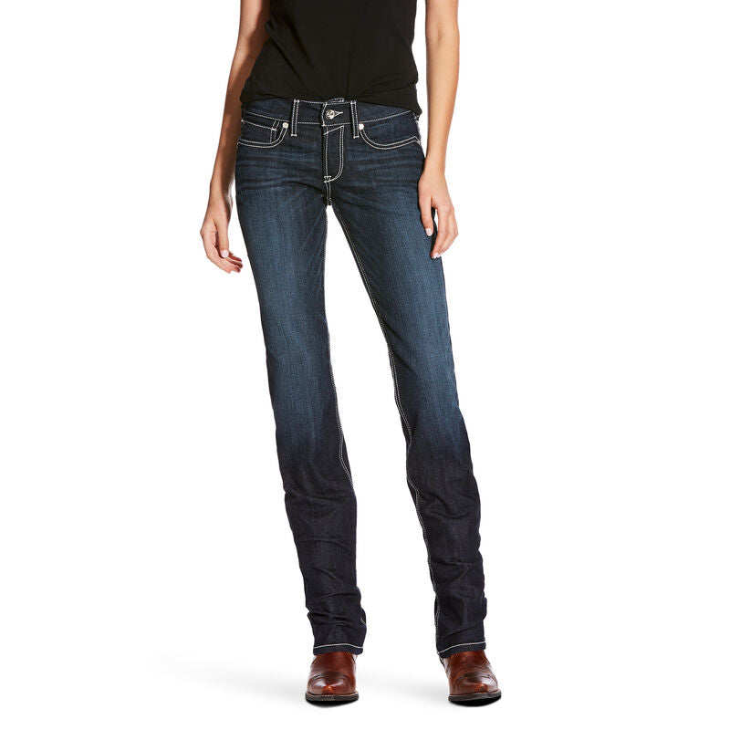 Ariat R.E.A.L Supernova Mid Rise Splash Stackable Straight Leg Jean