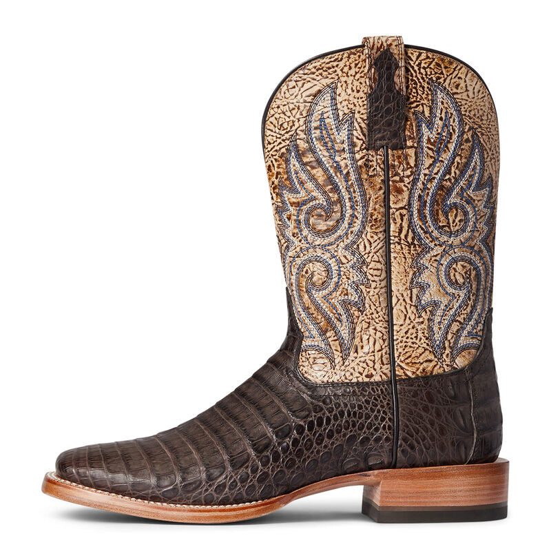 Ariat Relentless Denton Chocolate Caiman Belly Boot