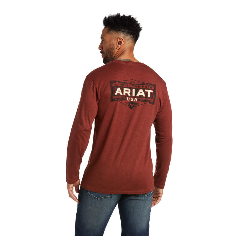 ARIAT LAND RUST HEATHER T-SHIRT