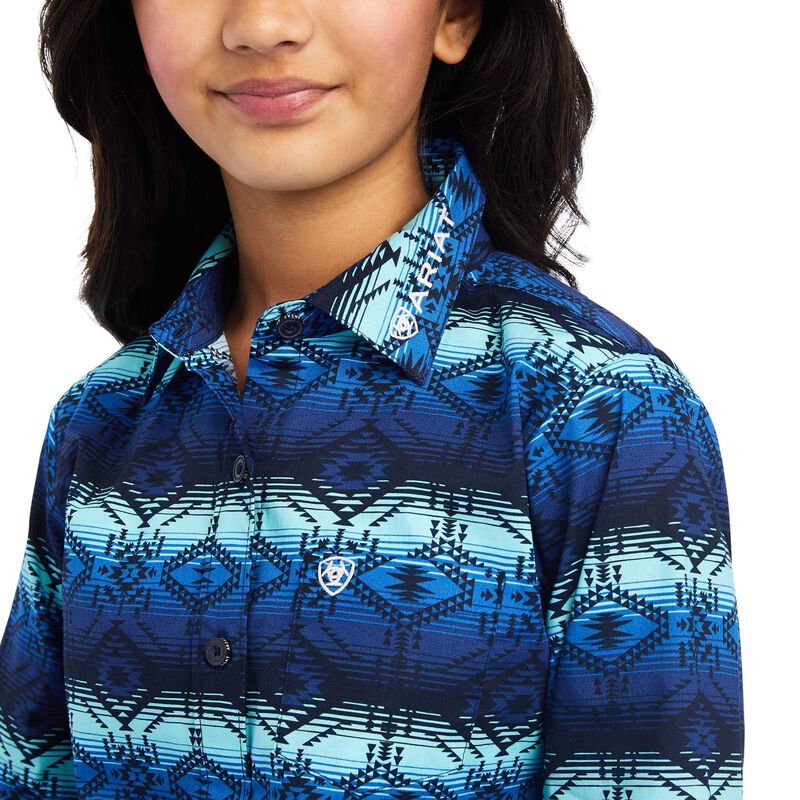 Ariat Girls' Team Kirby Maison Print Shirt