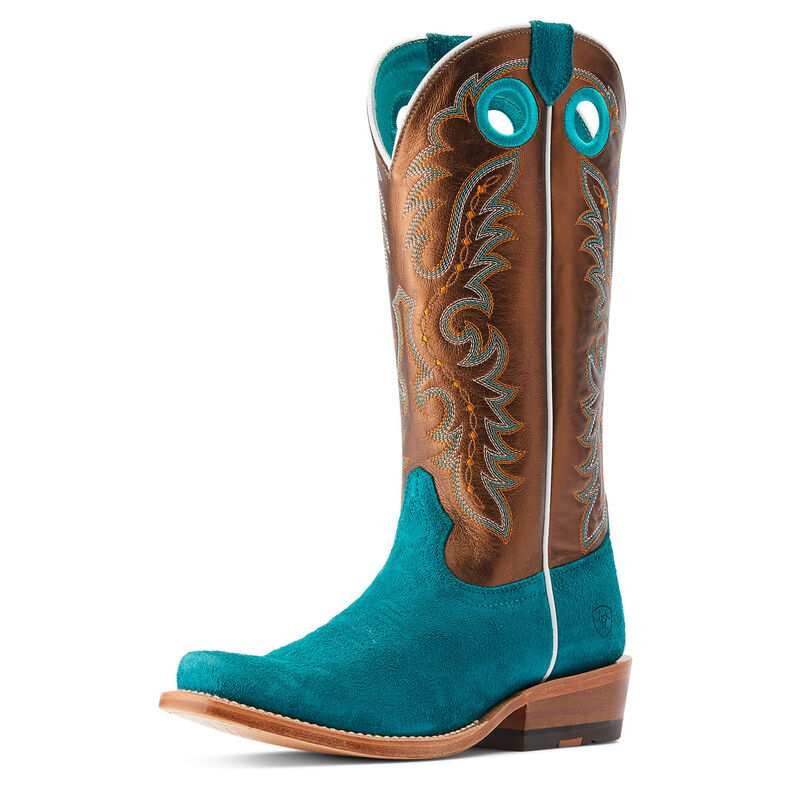 Ariat Ancient Turquoise Roughout Futurity Boon Western Boot