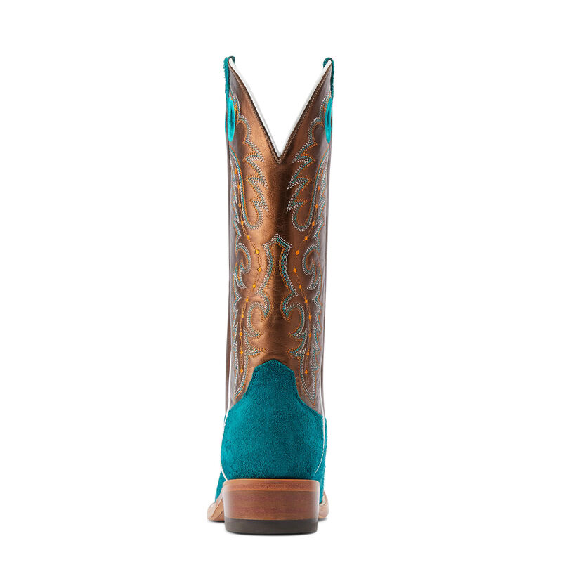 Ariat Ancient Turquoise Roughout Futurity Boon Western Boot