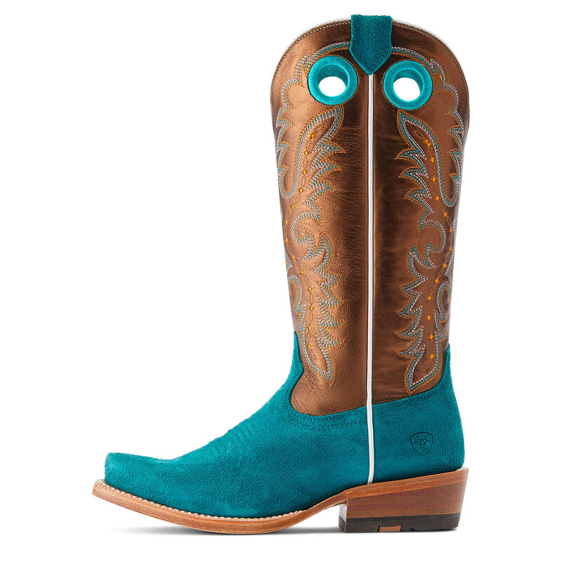 Ariat Ancient Turquoise Roughout Futurity Boon Western Boot