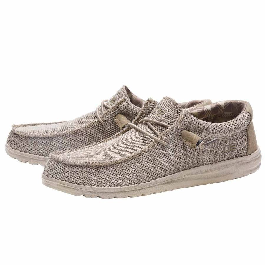 MEN’S WALLY SOX BEIGE HEYDUDE