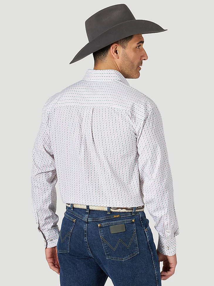 WRANGLER GEORGE STRAIT LONG SLEEVE ROSE DIAMOND SHIRT