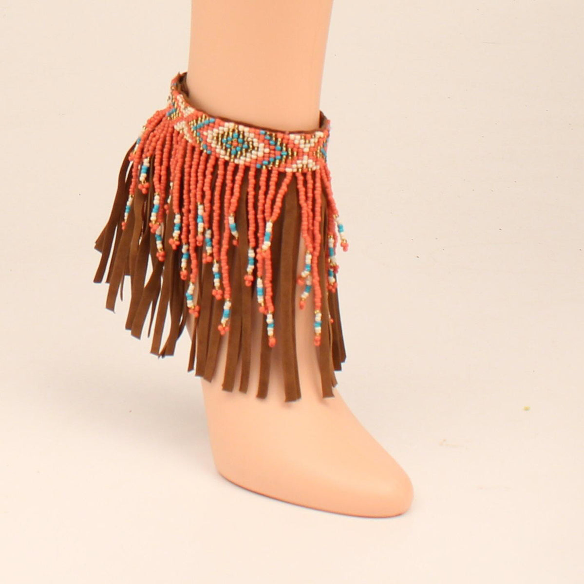 TRIBAL BEADED ANKLE BRACELET