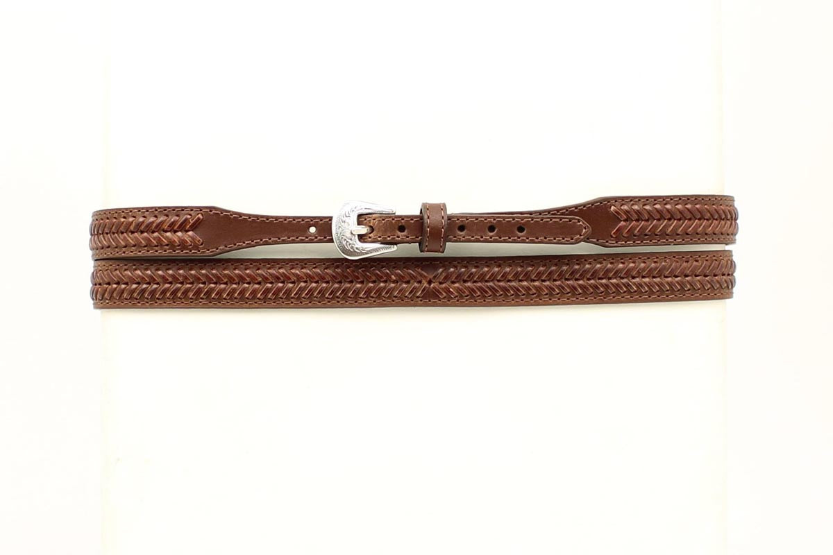 GENUINE LEATHER LACED HATBAND