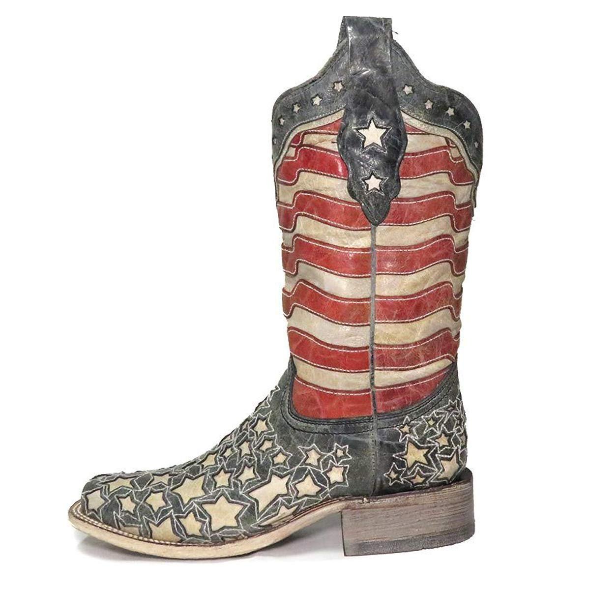 CORRAL LADIES AMERICAN FLAG BOOT