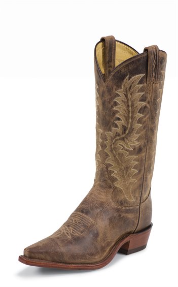TONY LAMA TAN SAIGETS WORN GOAT COWBOY BOOT