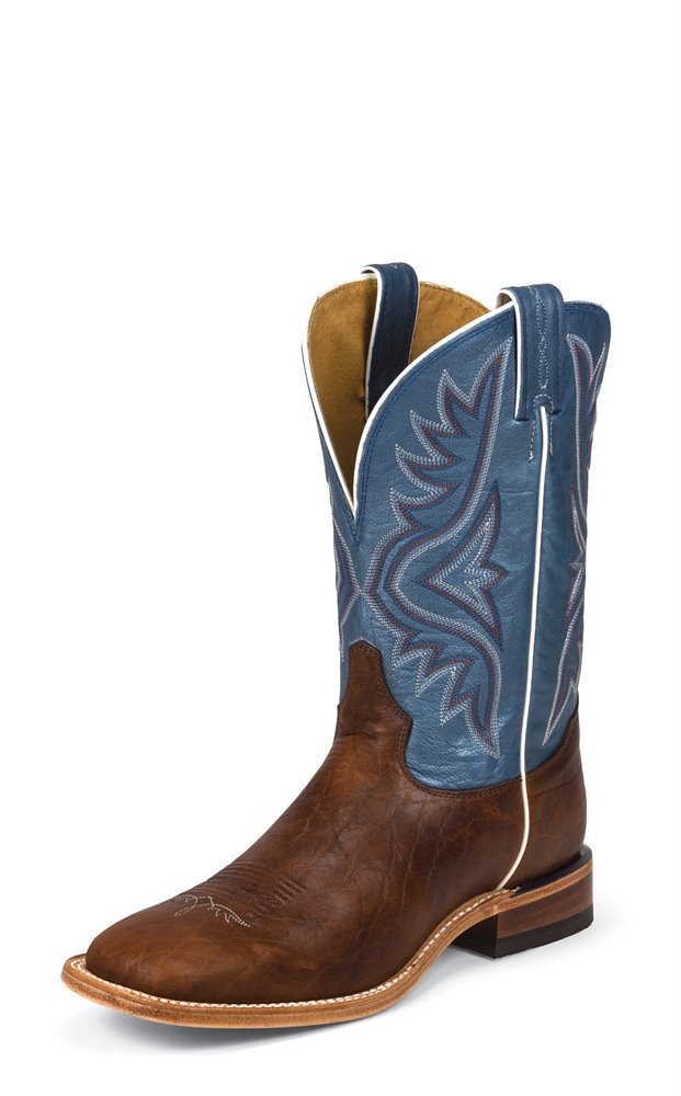 TONY LAMA AVETT BLUE PECAN BISON BOOT