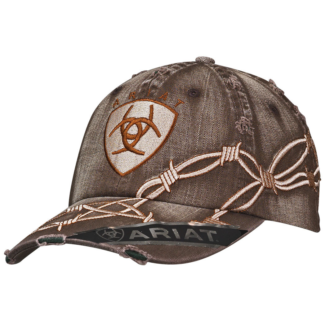 Ariat Grey Barbwire Cap