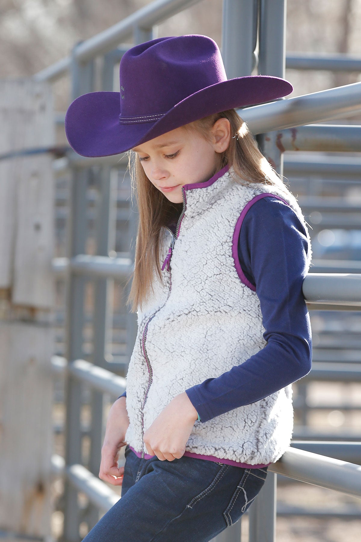 CRUEL GIRL PURPLE REVERSIBLE VEST