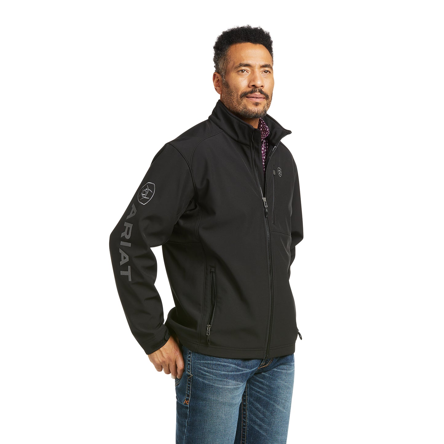ARIAT LOGO 2.0 PATRIOT BLACK CONCEALED CARRY SOFTSHELL JACKET