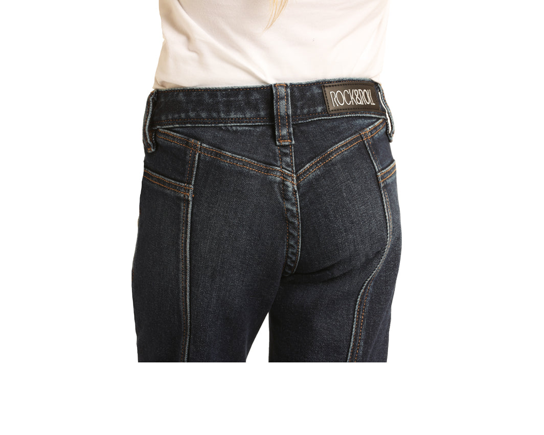 ROCK & ROLL GIRL'S DARK WASH TROUSER