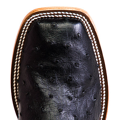 Horse Power Black Full Quill Ostrich Boot
