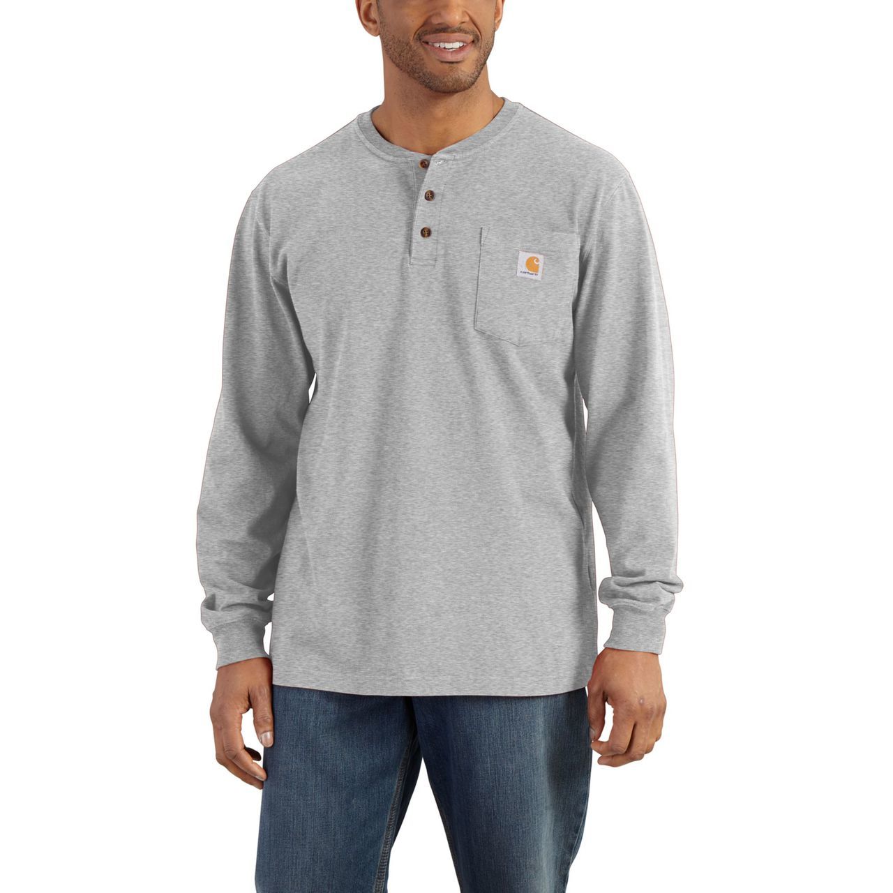 CARHARTT WORKWEAR LONG-SLEEVE HENLEY T-SHIRT