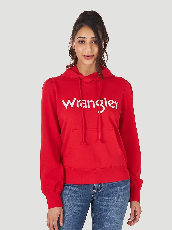 WRANGLER RETRO LONG SLEEVE PULLOVER LOGO HOODIE