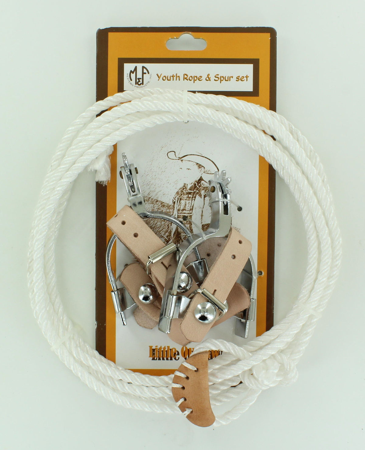 LITTLE OUTLAW ROPE AND SPUR TOY SET