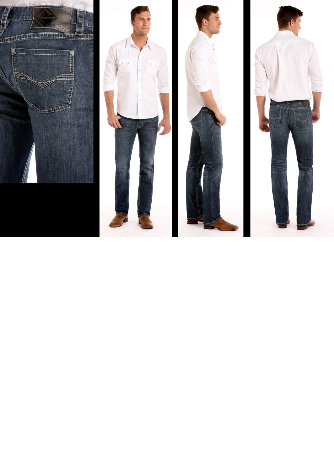 ROCK & ROLL REFLEX REVOLVER DARK VINTAGE STRAIGHT LEG JEAN